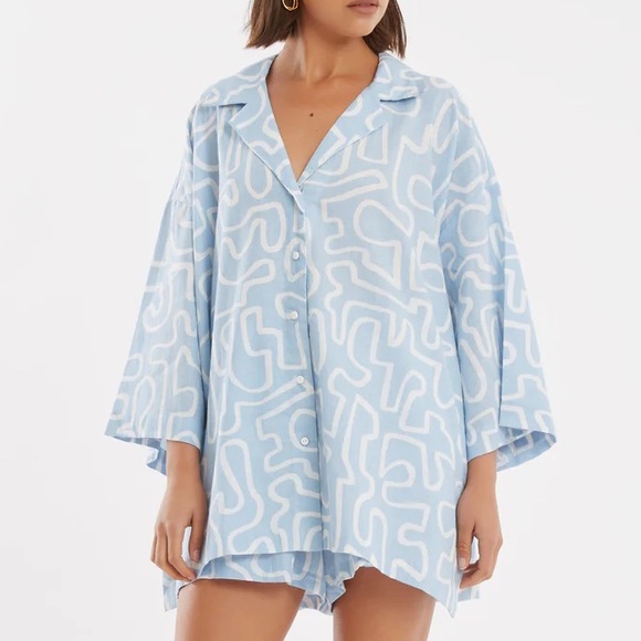 Zulu & Zephyr Pacific Organic Cotton Blend button up Shirt - Picture 6 of 7